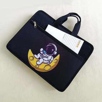 Dosar acordeon A4 cu mai multe compartimente, impermeabil, cu fermoar, pentru elevi, design desen animat, model personalizabil