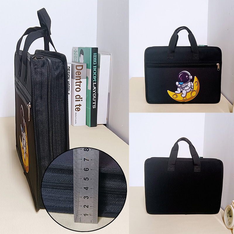 Dosar acordeon A4 cu mai multe compartimente, impermeabil, cu fermoar, pentru elevi, design desen animat, model personalizabil
