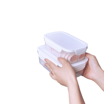 FCM-certificirana kutija za hranu za mikrovalnu, pravokutna plastična kutija za ručak, 800–1000 ml, jednokomorna, jednobojna