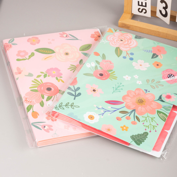Dosar acordeon floral, cu 6 compartimente pentru documente, PP organizator de birou