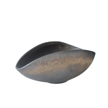 Lingură de ceai din ceramică, stil rustic vintage, lucrată manual