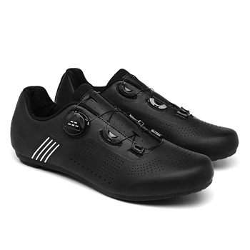 XT5180 Uniszex kerékpáros cipő Forgó csattal, bőr felső rész, lélegző, csúszásmentes, ütéscsillapító