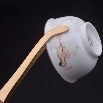 Clește de ceai din lemn de abanos pentru uz casnic, clește pentru frunze de ceai, clește pentru ceai – ceașcă, pense metalice Kung Fu, accesorii set ceai