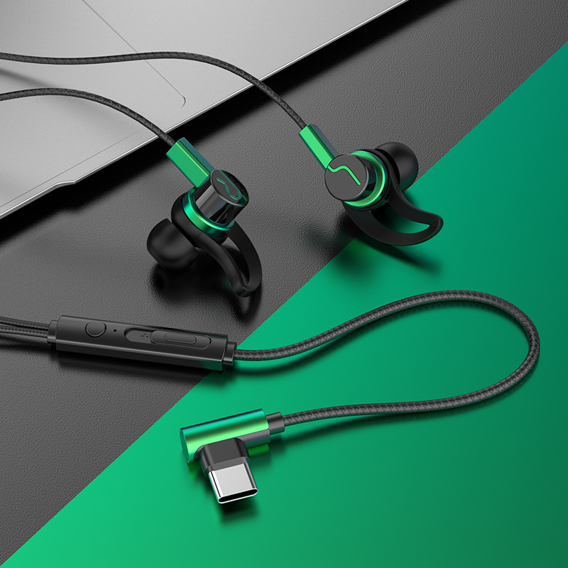 Új vezetékes gaming fülhallgató mikrofonnal, kompatibilis Huawei, OPPO, Xiaomi és vivo