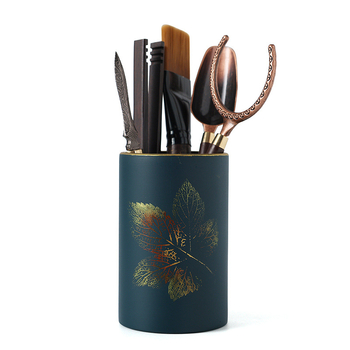 Set pentru ceremonia ceaiului – șase accesorii: perie de ceai, furculiță de ceai, cuțit de ceai, clemă pentru ceai, lingură de ceai, clemă pentru ceașca de ceai