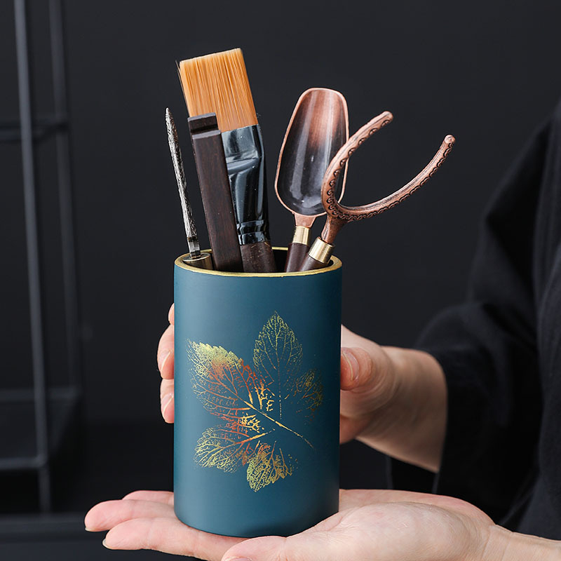 Set pentru ceremonia ceaiului – șase accesorii: perie de ceai, furculiță de ceai, cuțit de ceai, clemă pentru ceai, lingură de ceai, clemă pentru ceașca de ceai
