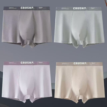 10 komada muških bokserica od pamuka s dizajnom color-block i tiskom slova