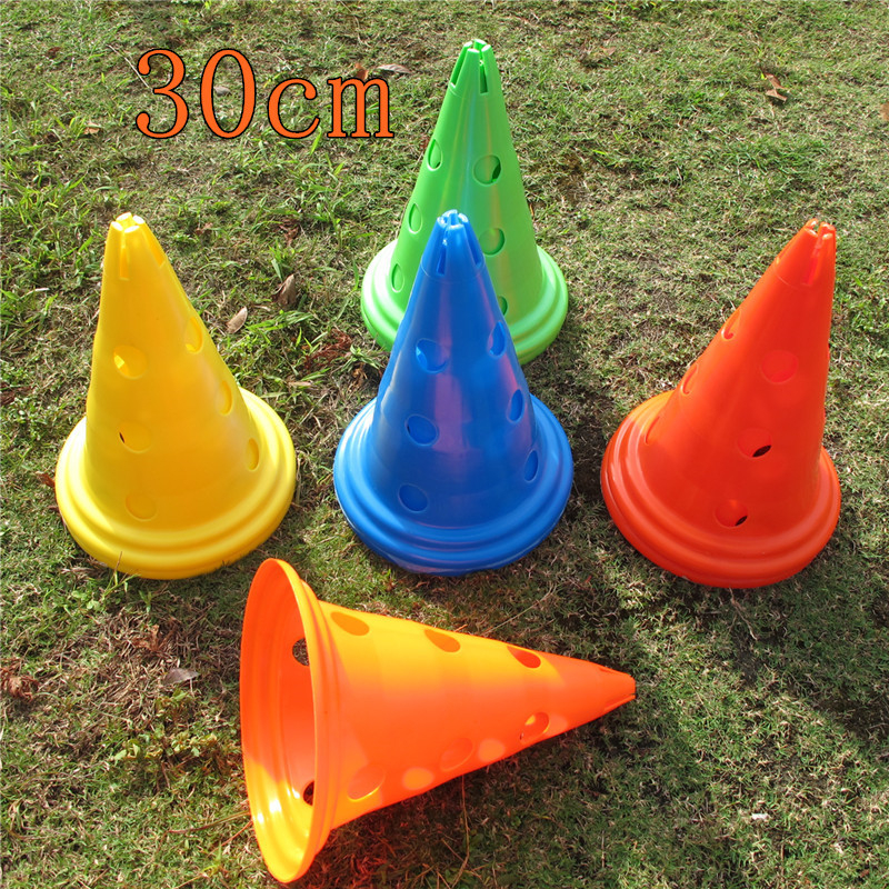 30 cm perforirana marker košara za trening nogometa — višestruki prepreka-marker za sportove s loptom