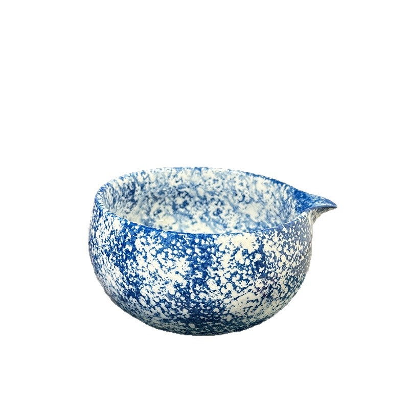 Vas de matcha în stil japonez, glazură cuptor, pictură manuală cu puncte, suport pentru tel de ceai, tel de ceai cu 100 dinți, unelte de ceai Song, linguriță de ceai, set de ustensile pentru matcha