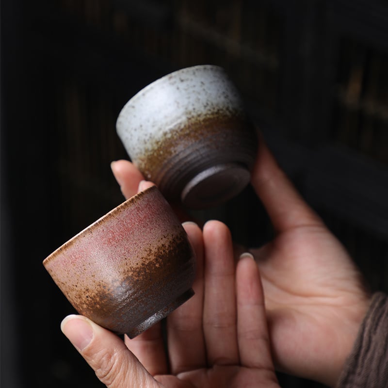 Ceșă Kungfu pentru ceai, ceramică vintage, stil japonez, pentru uz casnic și în aer liber