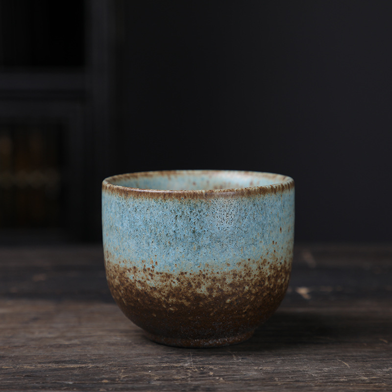 Ceșă Kungfu pentru ceai, ceramică vintage, stil japonez, pentru uz casnic și în aer liber