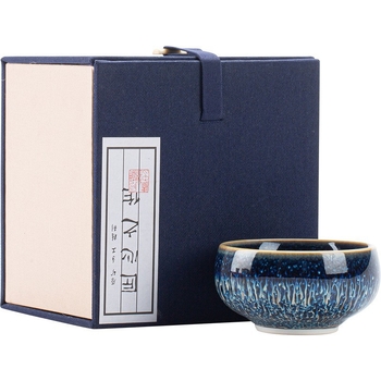Ceașcă de ceai din ceramică cu glazură, design cu petale, pentru ceremonia Gongfu, uz casnic