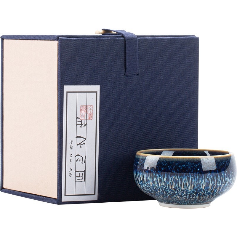 Ceașcă de ceai din ceramică cu glazură, design cu petale, pentru ceremonia Gongfu, uz casnic