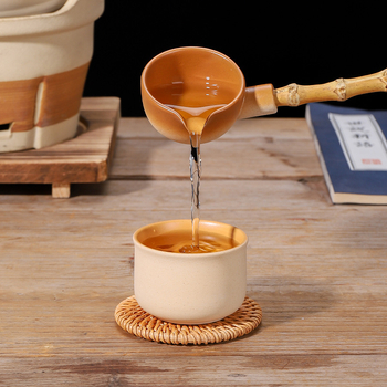 Căni ceramice pentru ceai pentru sobă cu cărbune, stil retro chinezesc, căni mici de degustare a ceaiului