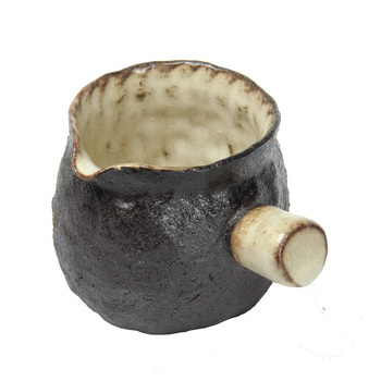 Set de ceai Gongfu din ceramică brută, ceașcă cu mâner lateral în stil japonez, set ceai vintage – cadou