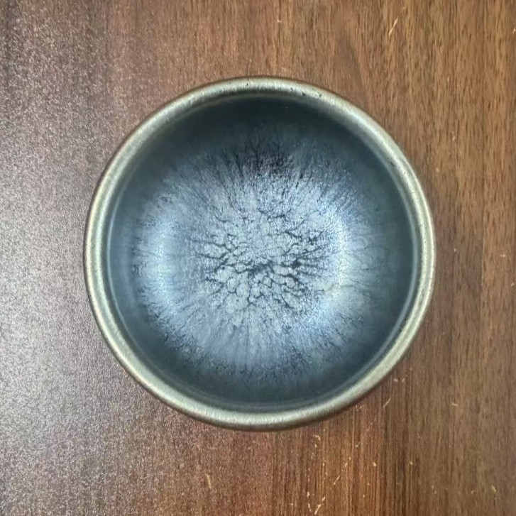 Ceașcă mare Jianzhan cu pictură în tuș, ceai Gongfu, 100 ml capacitate