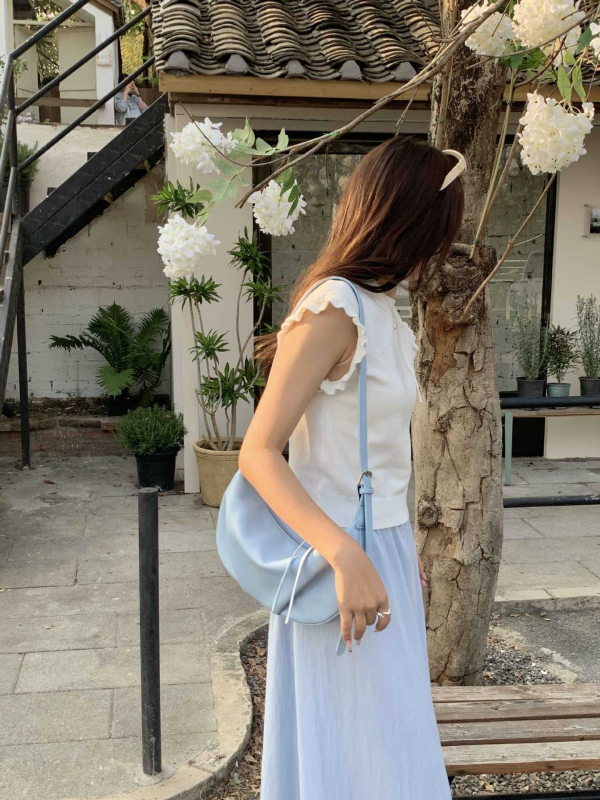 Ženska torba s višebojnim dizajnom, mekana dumpling torba za rame, crossbody, proljeće-ljeto 2026