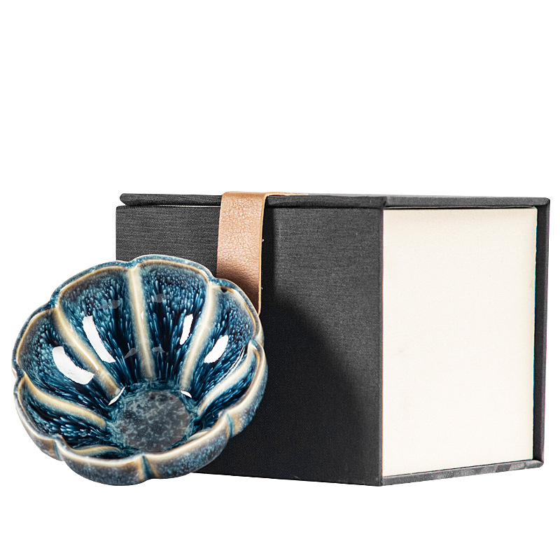 Căniță de ceai Jianzhan cu glazură Starry Sky, set ceramic Kung Fu pentru casă sau birou – cadou