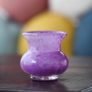 Set de ceai din sticlă cu glazură pastel – roz și alb, în stil chinezesc modern