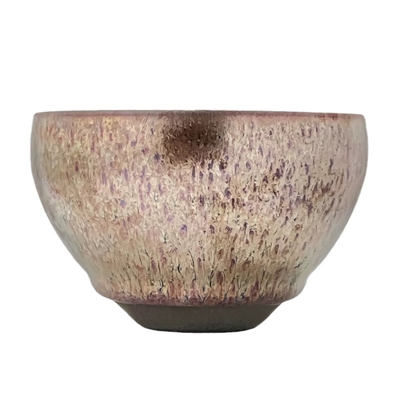 Ceașcă de ceai ceramic Jian Zhan de înaltă calitate, glazură purpurie-aurie, stil Baihua, pentru uz personal, stil chinezesc