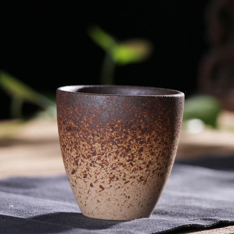 Set de ceai pentru plită: cești Jianzhan din lut purpuriu, ceramică rustică din lut, set ceramic mic