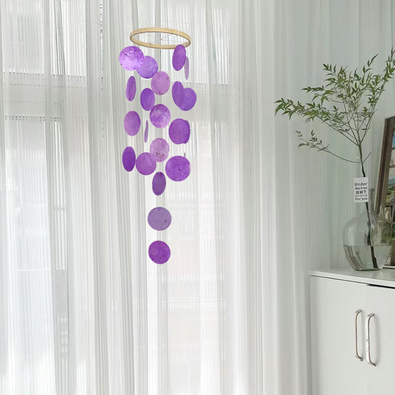 Zvončići od školjki za djevojke, sanjivi DIY školjka zvončići za prozore i balkone, bijeli minimalistički morski stil