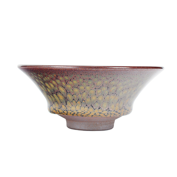 Ceașcă de ceai Jianyang Jianzhan, ceramică, multicoloră, 9,5 × 6 cm