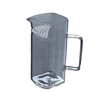 Set de ceai pentru uz casnic: ceașcă pătrată din sticlă cu filtru gros pentru ceai și accesorii rezistente la temperatură