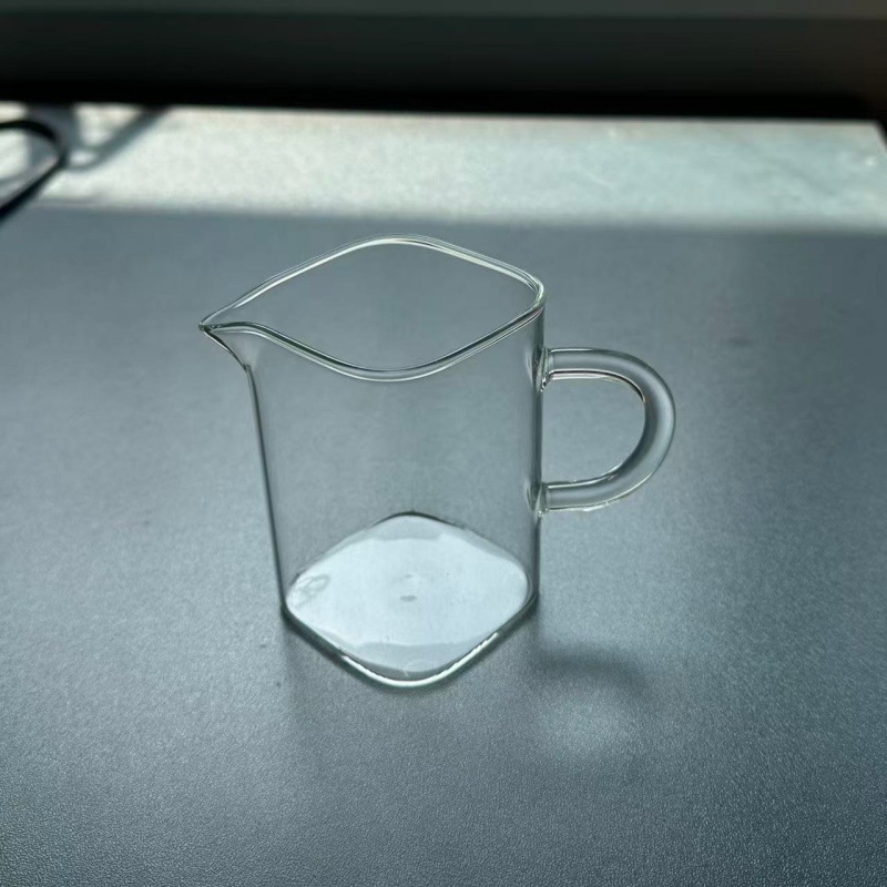Set de ceai pentru uz casnic: ceașcă pătrată din sticlă cu filtru gros pentru ceai și accesorii rezistente la temperatură