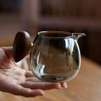 Set Gongfu de ceai din sticlă borosilikată rezistentă la temperatură, cupă fair cup, stil japonez, divizor de ceai pentru distribuție uniformă