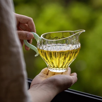 Ceainic din sticlă borosilicată, rezistent la temperaturi, separator pentru ceai, set de ceai elegant
