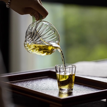 Ceainic din sticlă borosilicată, rezistent la temperaturi, separator pentru ceai, set de ceai elegant