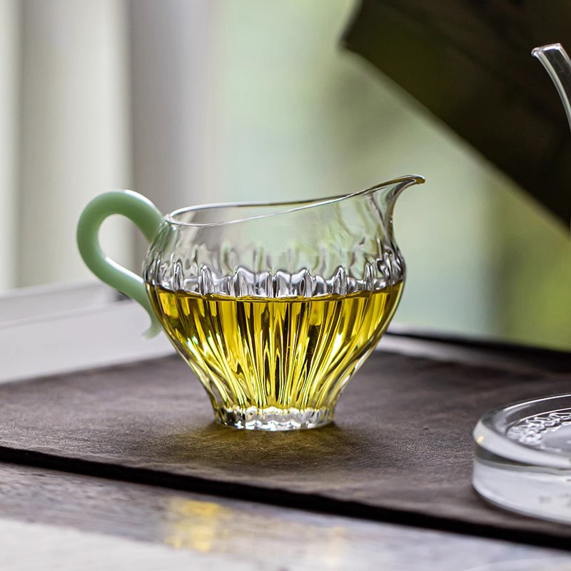 Ceainic din sticlă borosilicată, rezistent la temperaturi, separator pentru ceai, set de ceai elegant