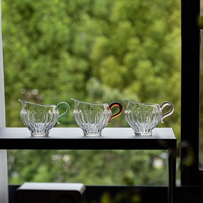 Ceainic din sticlă borosilicată, rezistent la temperaturi, separator pentru ceai, set de ceai elegant