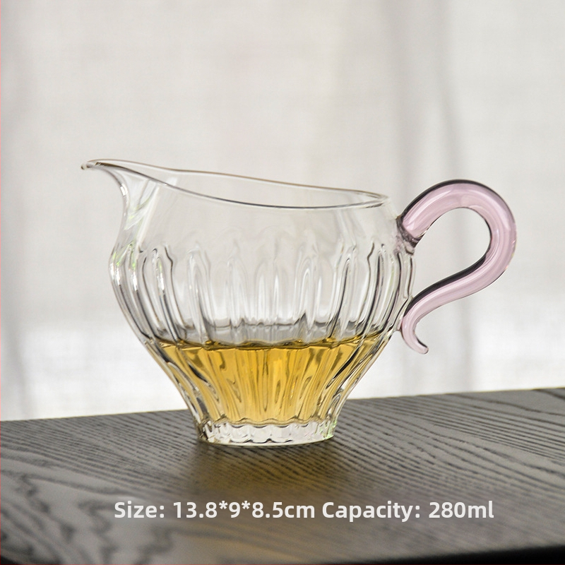 Ceainic din sticlă borosilicată, rezistent la temperaturi, separator pentru ceai, set de ceai elegant