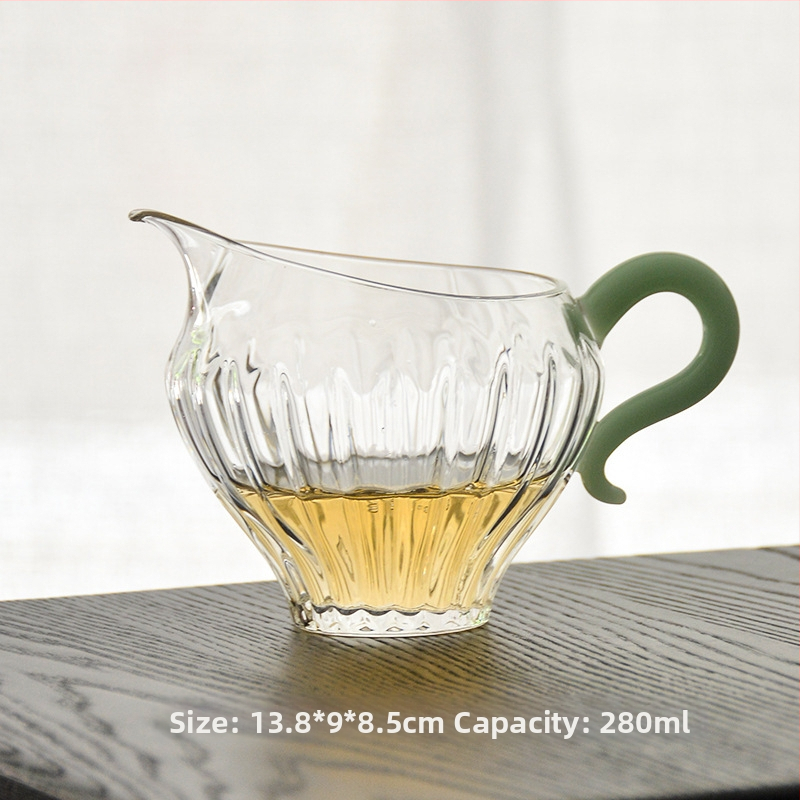 Ceainic din sticlă borosilicată, rezistent la temperaturi, separator pentru ceai, set de ceai elegant