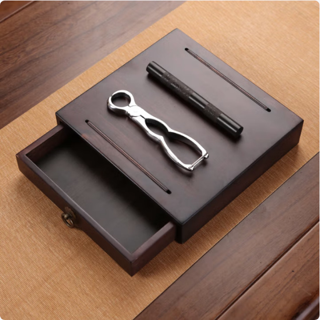 Set de accesorii pentru ceai din oțel inoxidabil 304: cuțit pentru ceai, ac pentru ceai, clește pentru ceai și deschizător pentru blocuri Pu'er – ceremonie de ceai