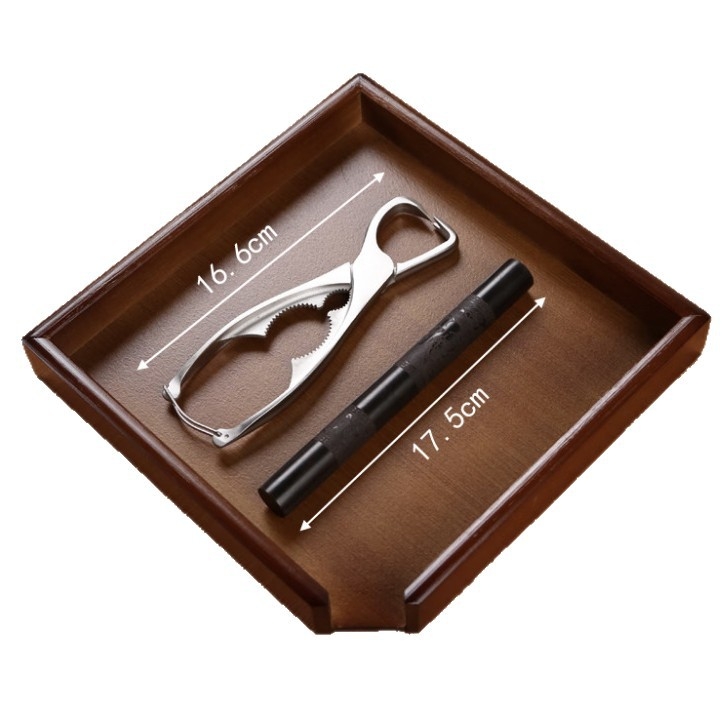 Set de accesorii pentru ceai din oțel inoxidabil 304: cuțit pentru ceai, ac pentru ceai, clește pentru ceai și deschizător pentru blocuri Pu'er – ceremonie de ceai