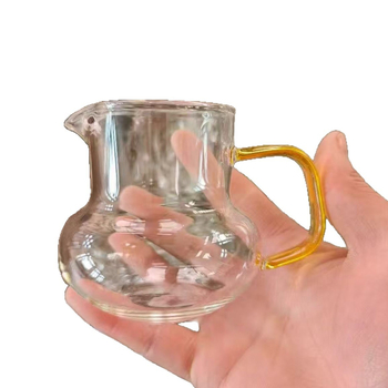 Pahar de ceai în stil chinezesc, din borosilicat de sticlă, cu mâner transparent, rezistent la căldură, elegant și versatil