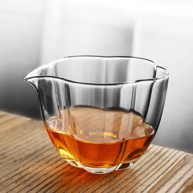 Sticlă borosilicată înaltă, recipient pentru distribuția ceaiului cu debit uniform, stil japonez pentru uz casnic, cană rezistentă la temperatură, set Gongfu de ceai