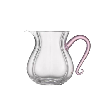 Ceainic din sticlă borosilicat rezistentă la căldură cu mâner, motiv fluture-viță, set de ceai pentru uz casnic