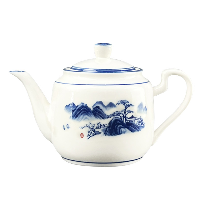 Ceainic ceramic rezistent la temperaturi înalte, cu filtru, stil chinezesc retro, disponibil în dimensiuni mici și mari