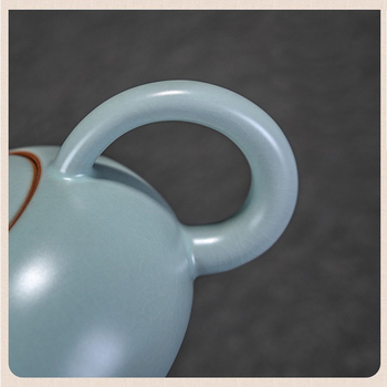 Ceainic Celadon Ru Kiln cu glazură crăpată, stil Xi Shi, ceramic pentru set Kung Fu, uz casnic de înaltă calitate