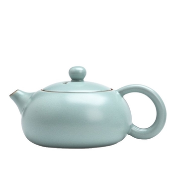 Ceainic Celadon Ru Kiln cu glazură crăpată, stil Xi Shi, ceramic pentru set Kung Fu, uz casnic de înaltă calitate