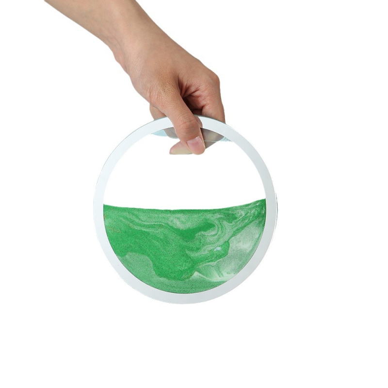 Decor de birou creativ: tablou de nisip și clepsidră, din sticlă transparentă, pentru sufragerie și birou