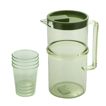Set plastic pentru apă rece și suc, design modern, rezistent la temperaturi, capacitate mare, potrivit pentru băuturi și ceai cu lapte