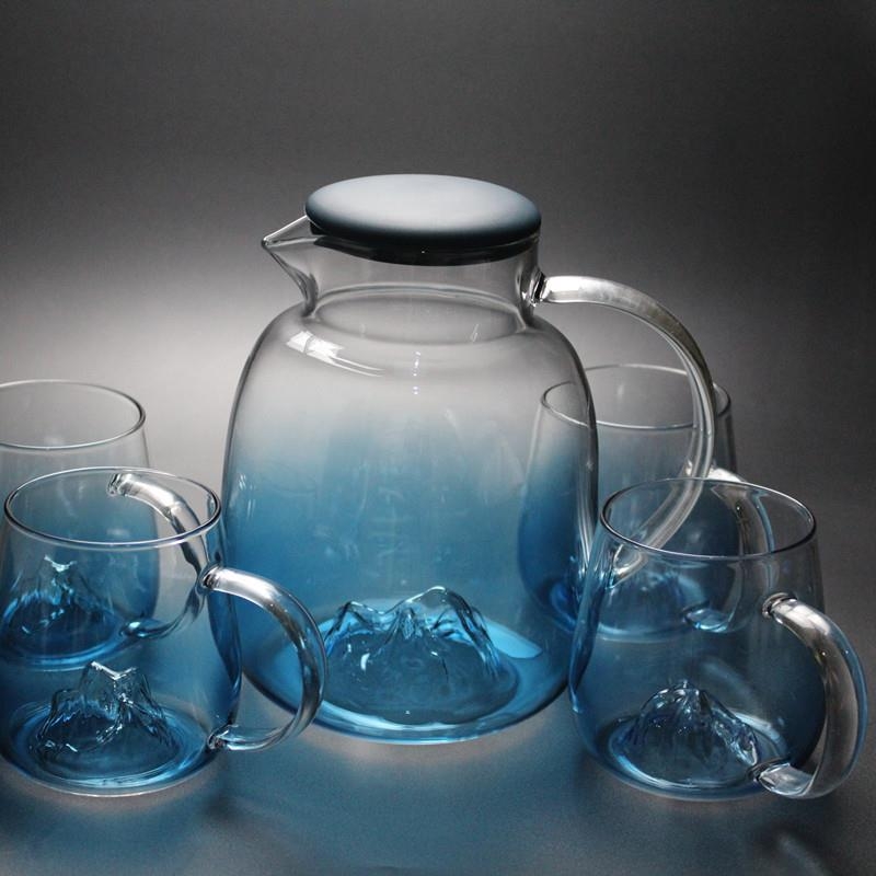 Ceainic din sticlă borosilicată, capac mare, capac din silicon, design modern, pentru uz casnic