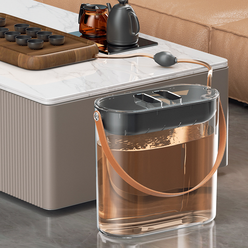 Găleată pentru resturi de ceai cu filtru pentru separare și drenaj, accesorii pentru ceremonia ceaiului