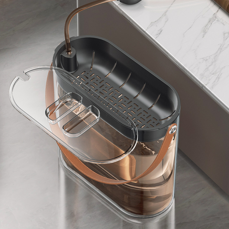 Găleată pentru resturi de ceai cu filtru pentru separare și drenaj, accesorii pentru ceremonia ceaiului