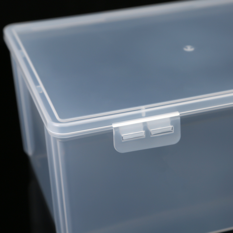 Cutie de depozitare PP transparentă, rezistentă la praf, înaltă, din plastic, pentru birou, fișiere, bijuterii și manichiură